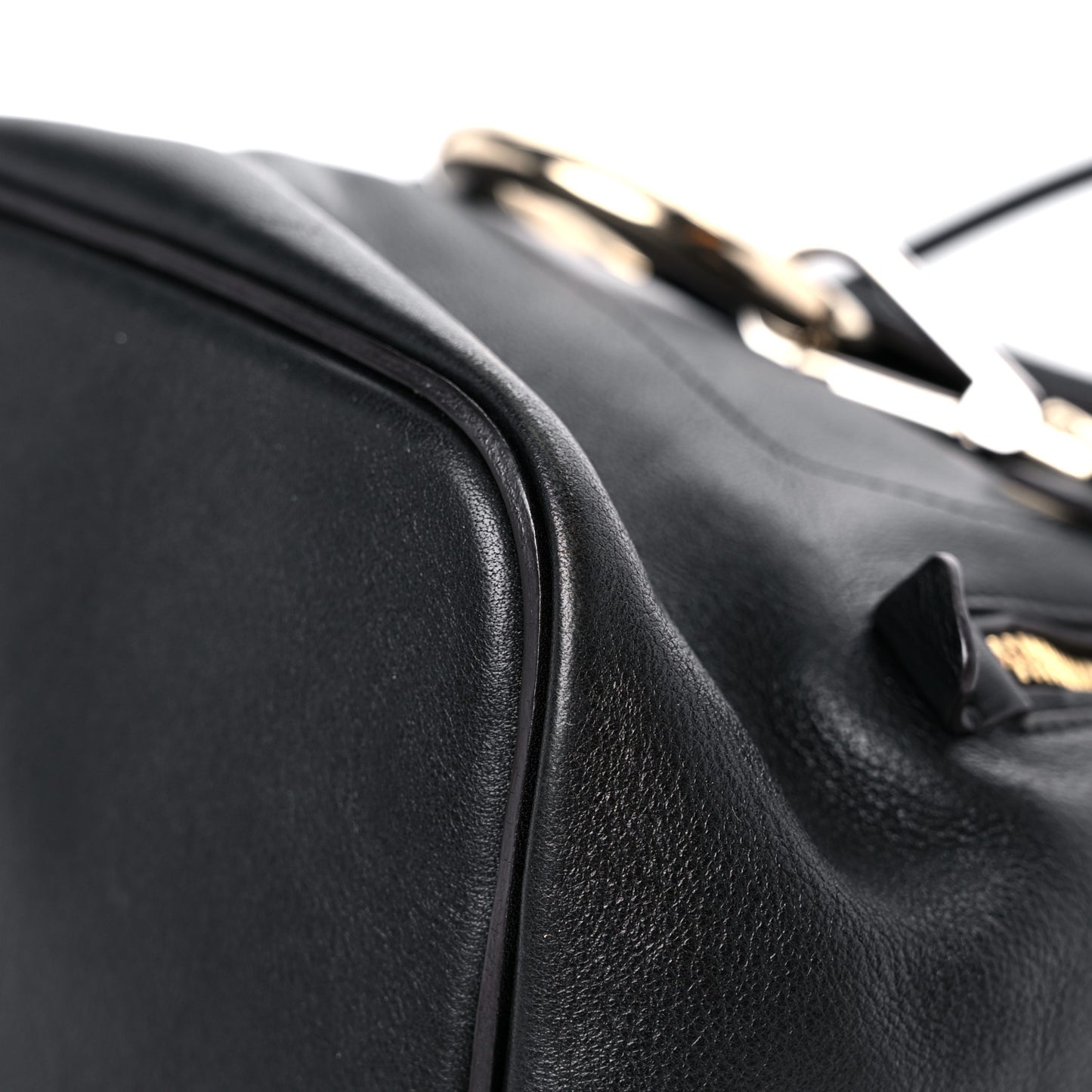 Suede Calfskin Small Faye Backpack Black