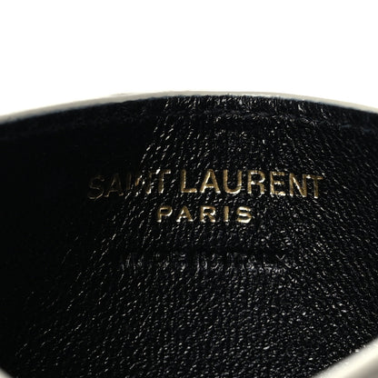 Saint Laurent Calfskin Monogram Cassandre Credit Card Case Blanc Vintage 6 of 8