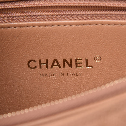 Chanel Caviar Lizard Quilted Small Coco Handle Flap Beige 6 of 12