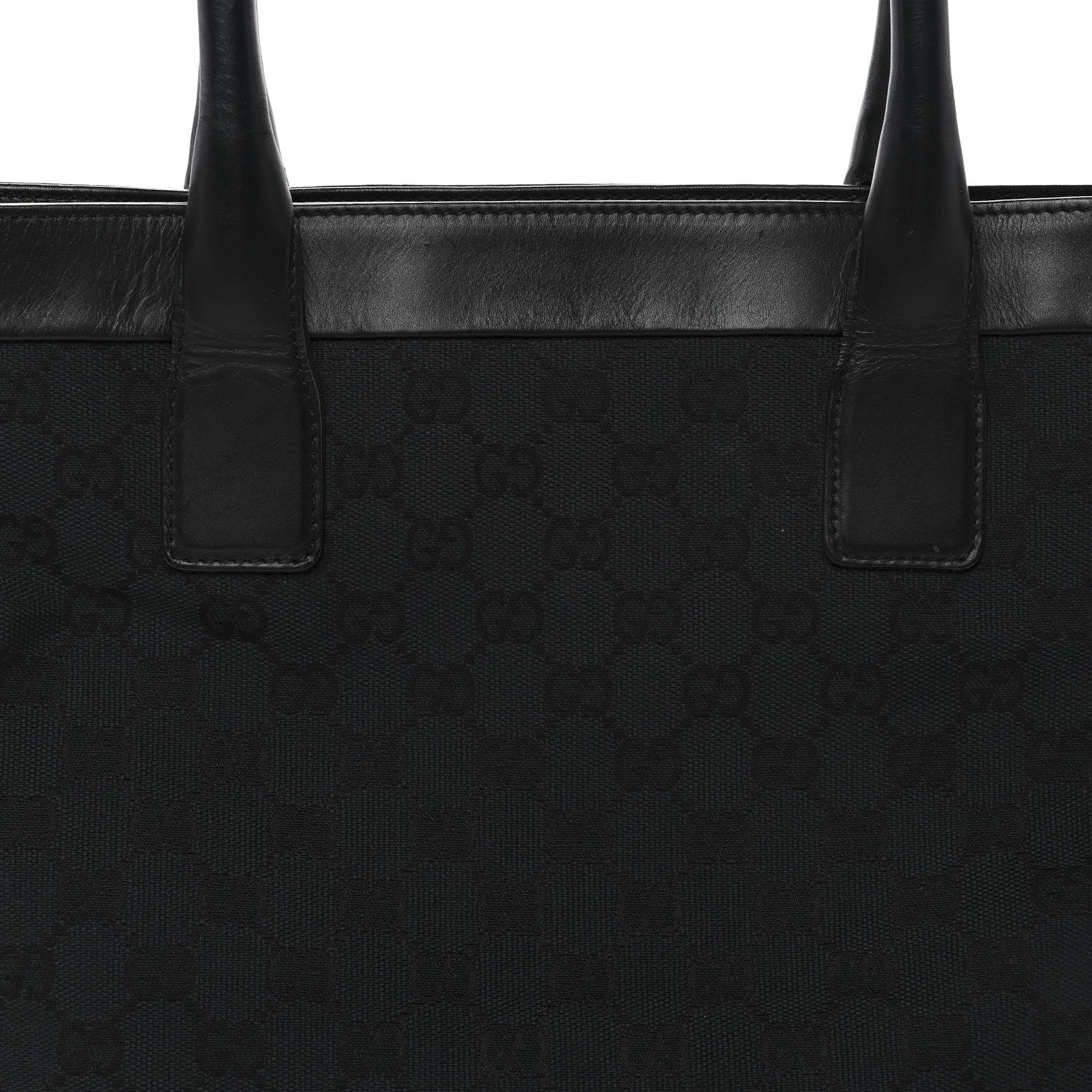Gucci Monogram Tote Black 7 of 13