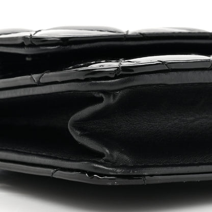 Chanel Patent Calfskin Quilted Reissue Wallet On Chain WOC So Black 11 of 16