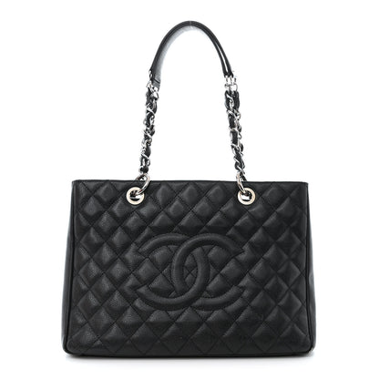 Chanel Caviar Quilted Grand Shopping Tote GST Black 1 of 14