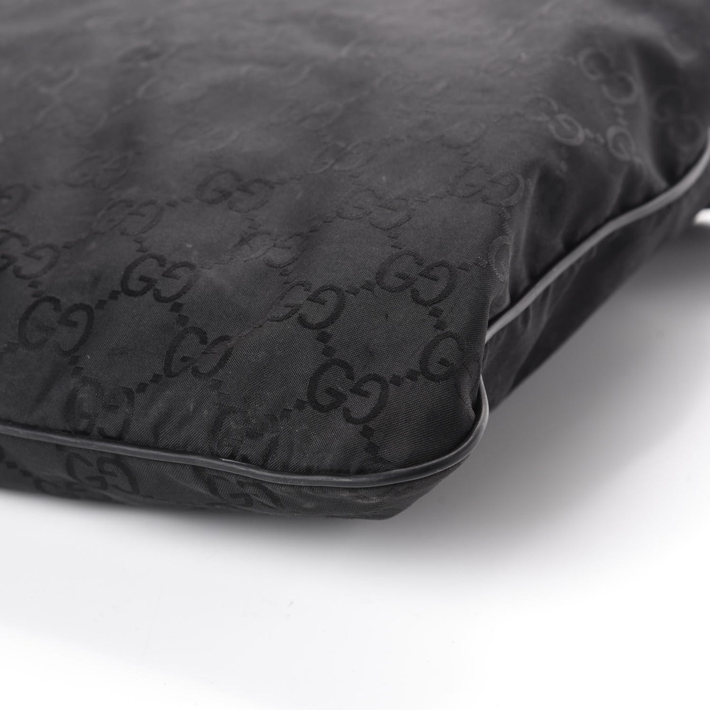 Nylon Monogram Messenger Black