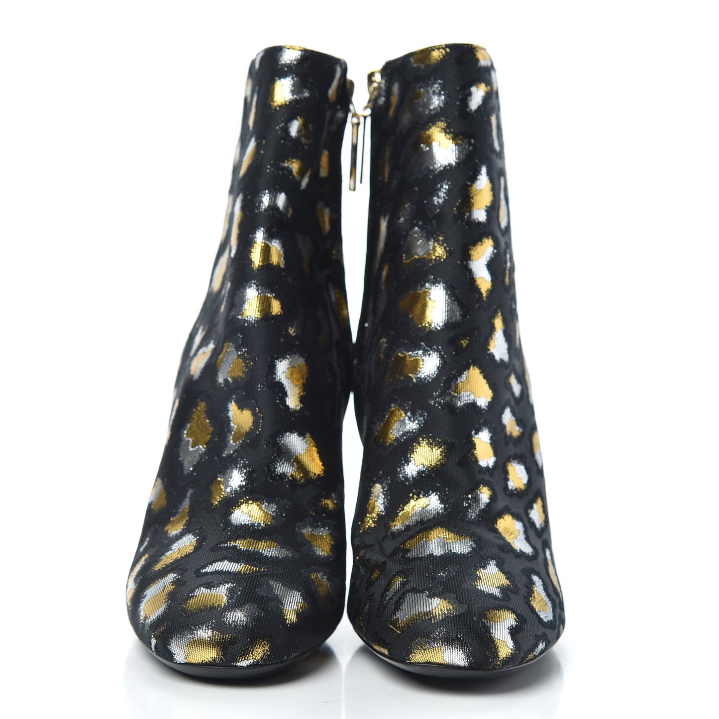 Jacquard Leopard Loulou Ankle Boots 35.5 Oro