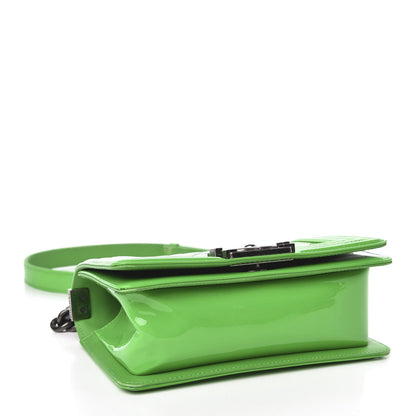 Chanel Patent Quilted Small Boy Flap Green 4 of 11