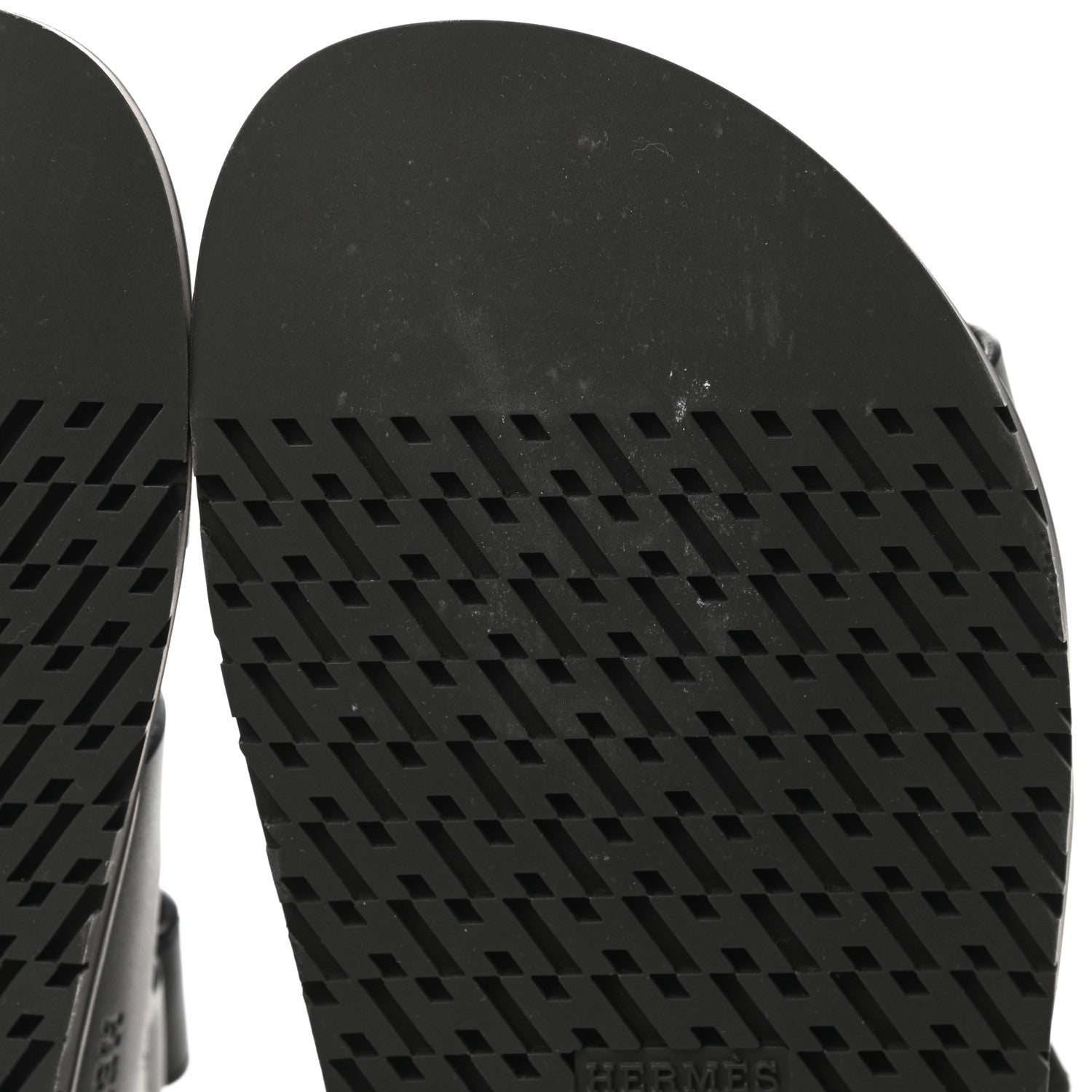 Hermes Calfskin Womens Chypre Sandals 39 Black 9 of 9