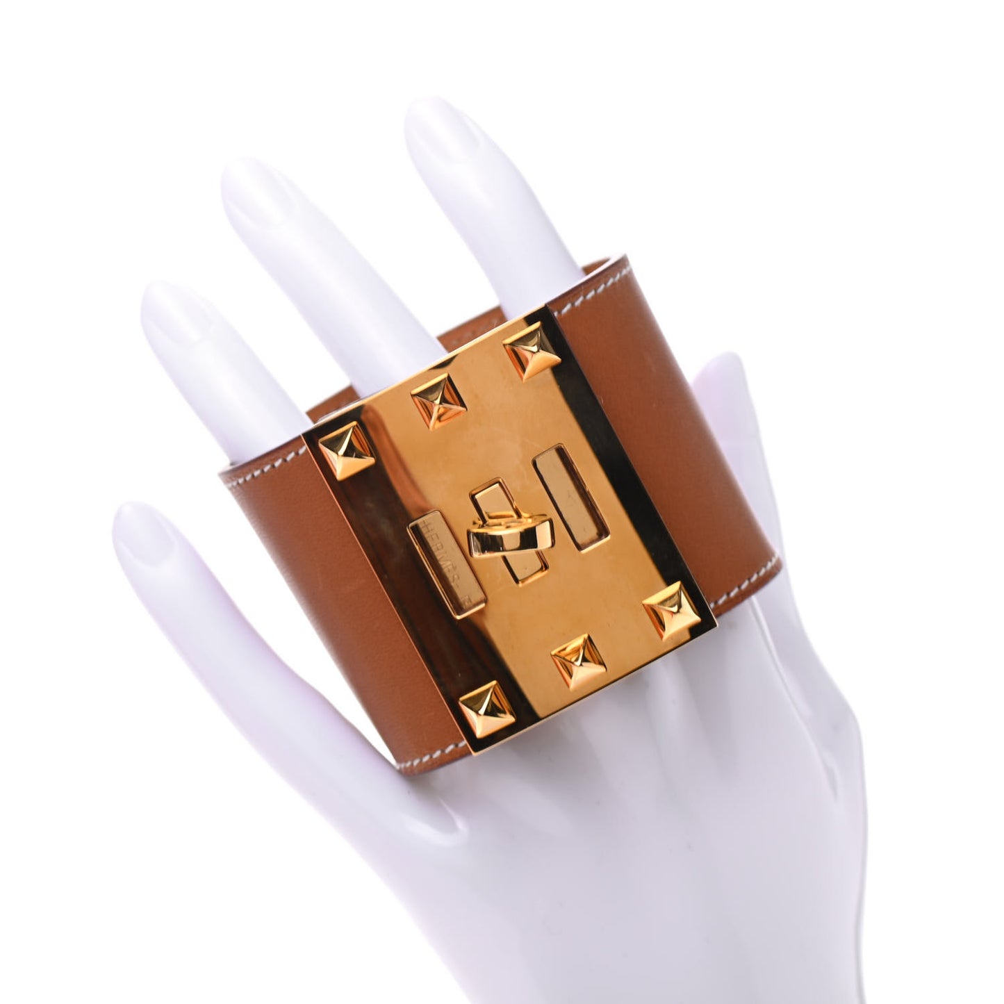 Barenia Kelly Extreme Dog Bracelet S Fauve