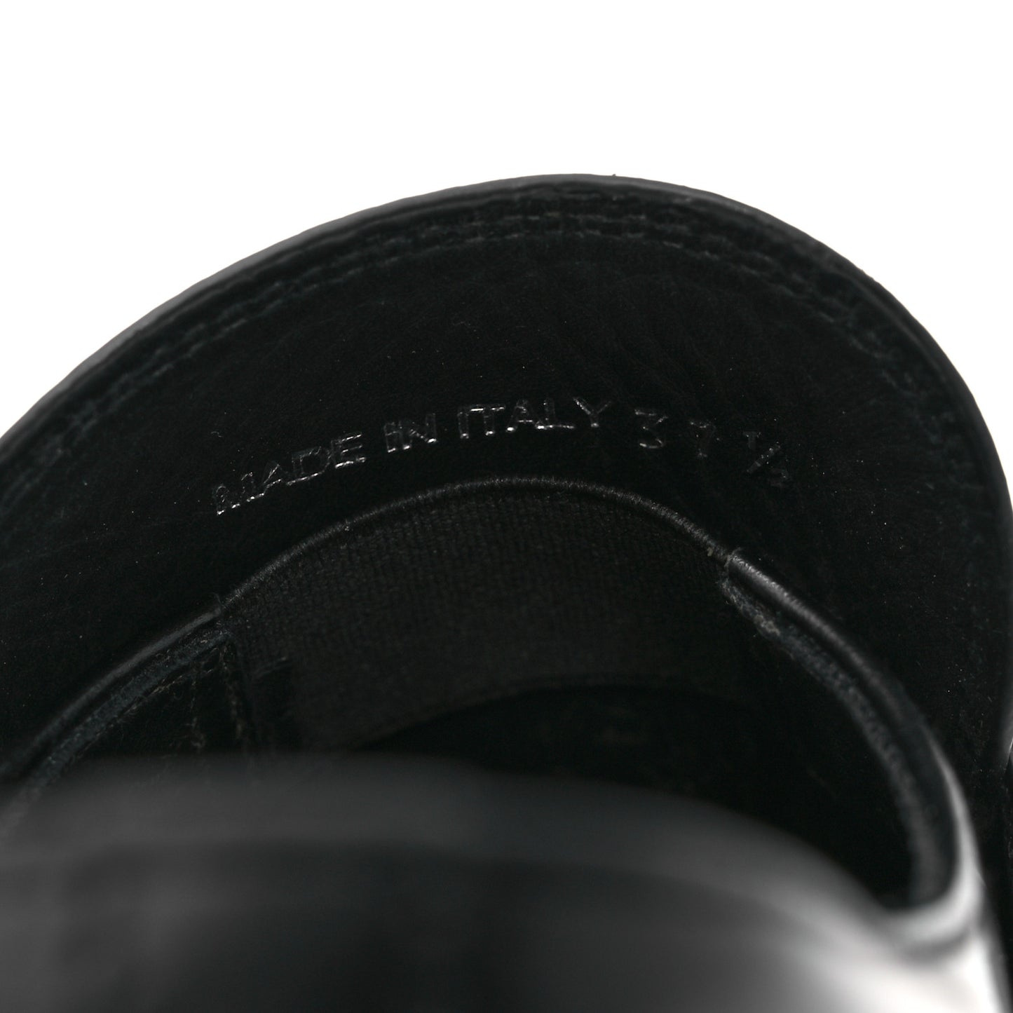 Spazzolato Metal Triangle Logo 50mm Loafers 37.5 Black
