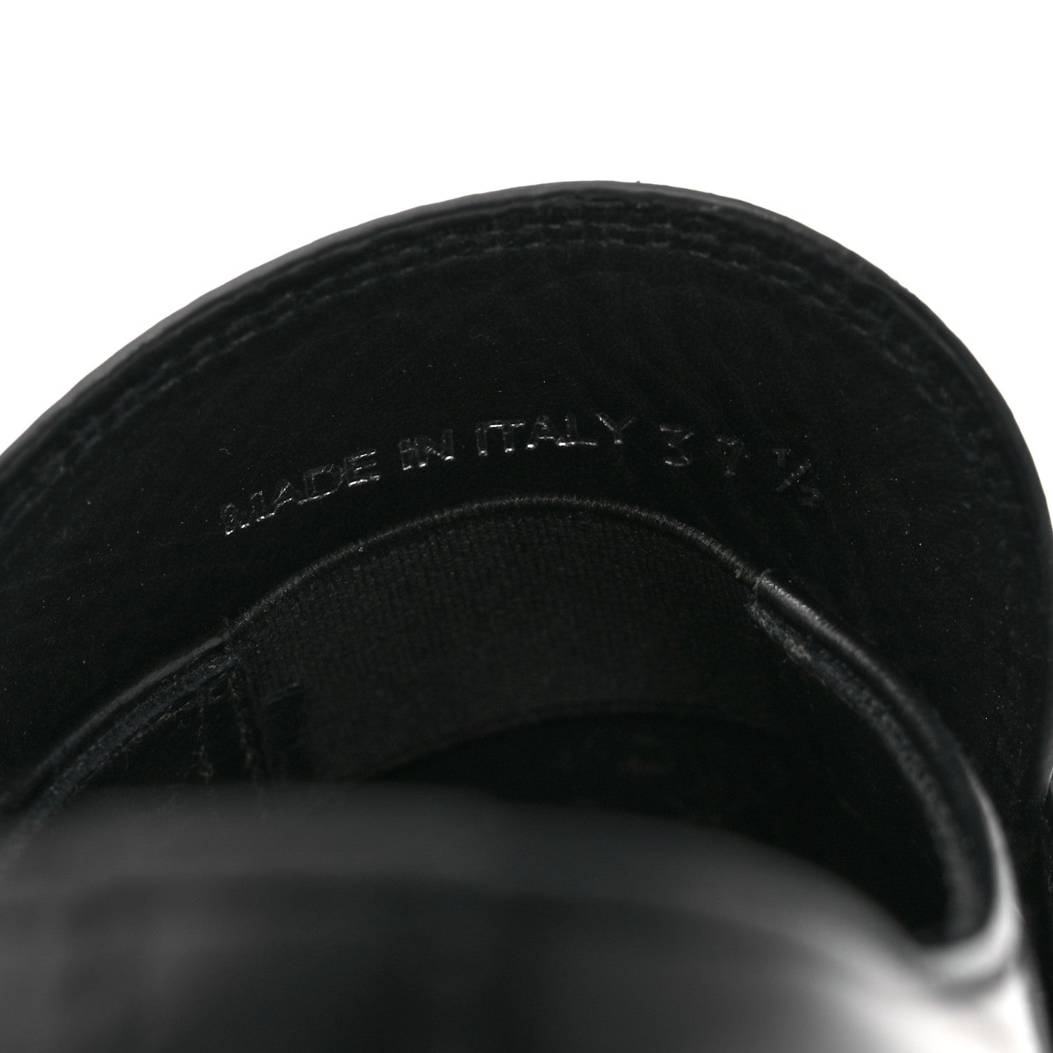 Prada Spazzolato Metal Triangle Logo 50mm Loafers 37.5 Black 10 of 13