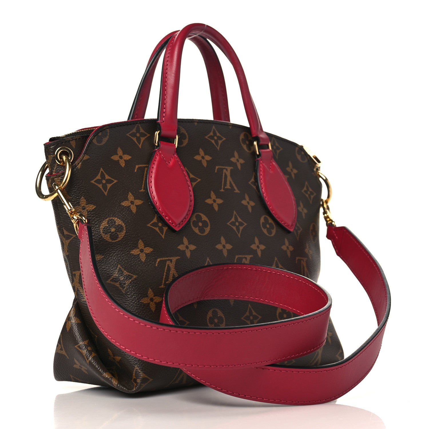 Louis Vuitton Monogram Flower Zipped Tote PM Lie de Vin 3 of 9
