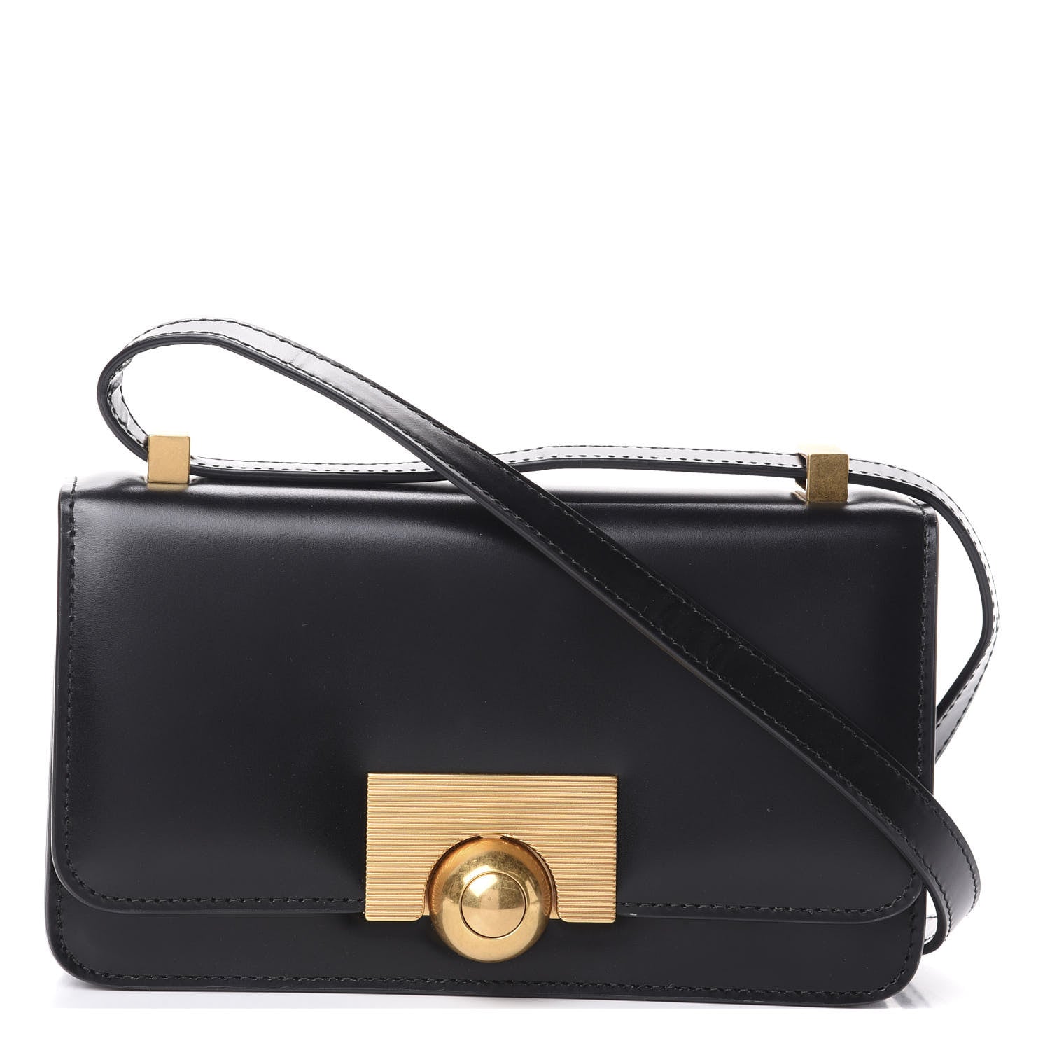 Bottega Veneta Spazzolato Calfskin Mini Classic BV Bag Black 1 of 8