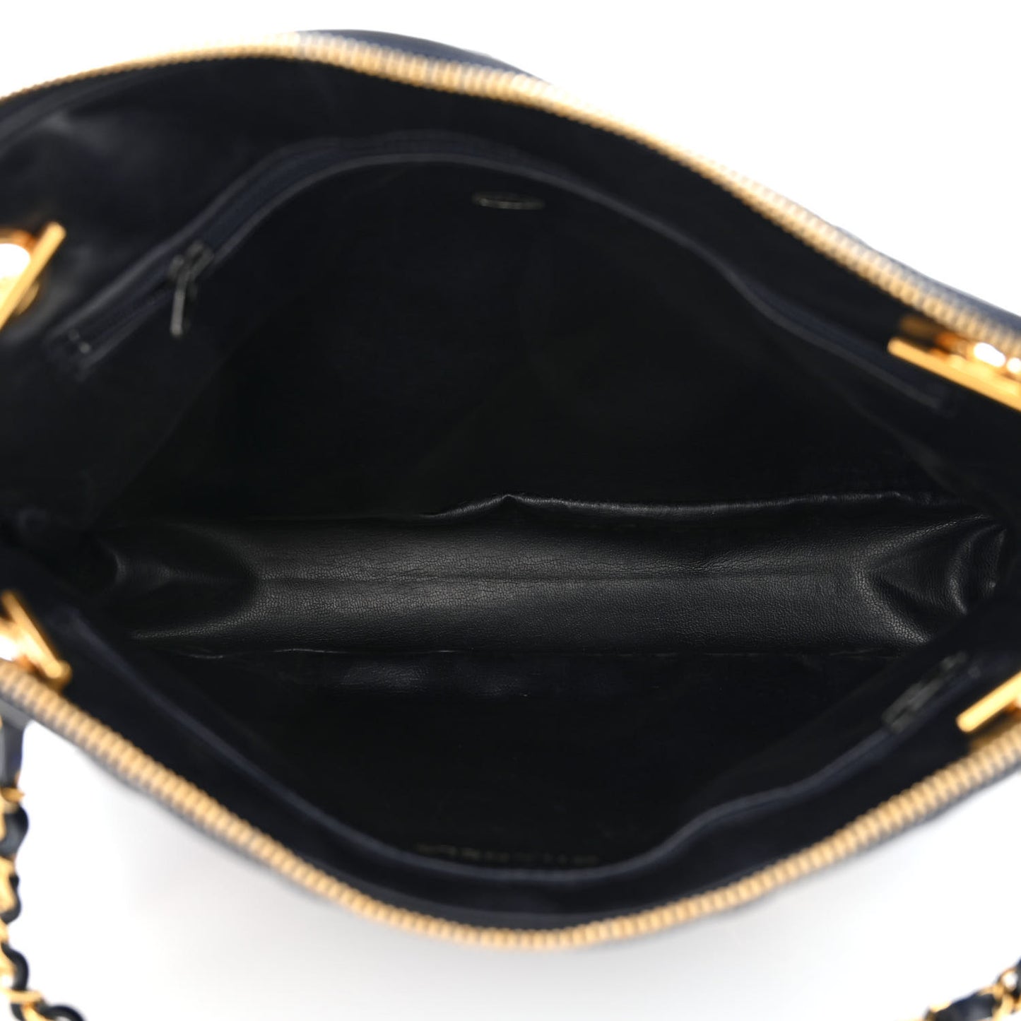 Lambskin Quilted Shoulder Bag Navy