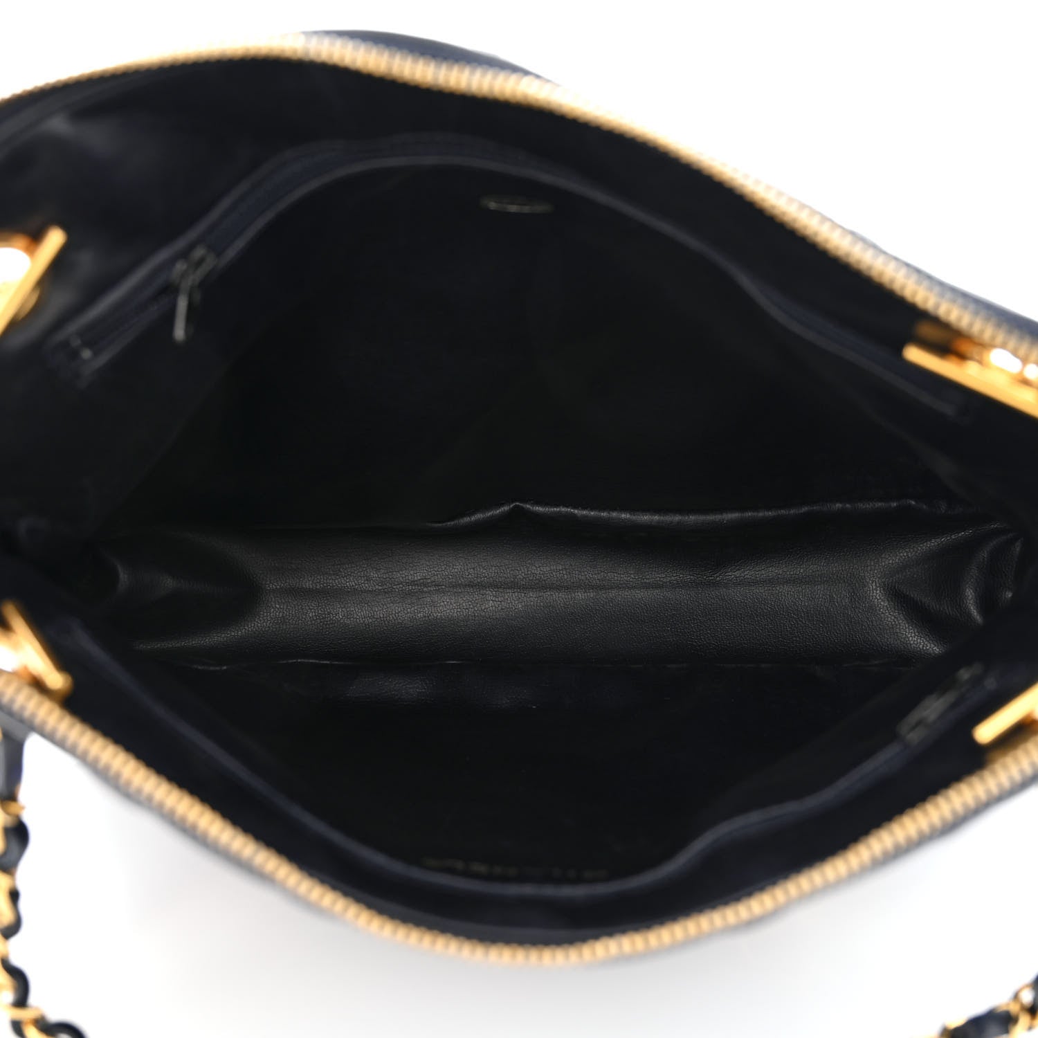 Chanel Lambskin Quilted Shoulder Bag Navy 4 of 10