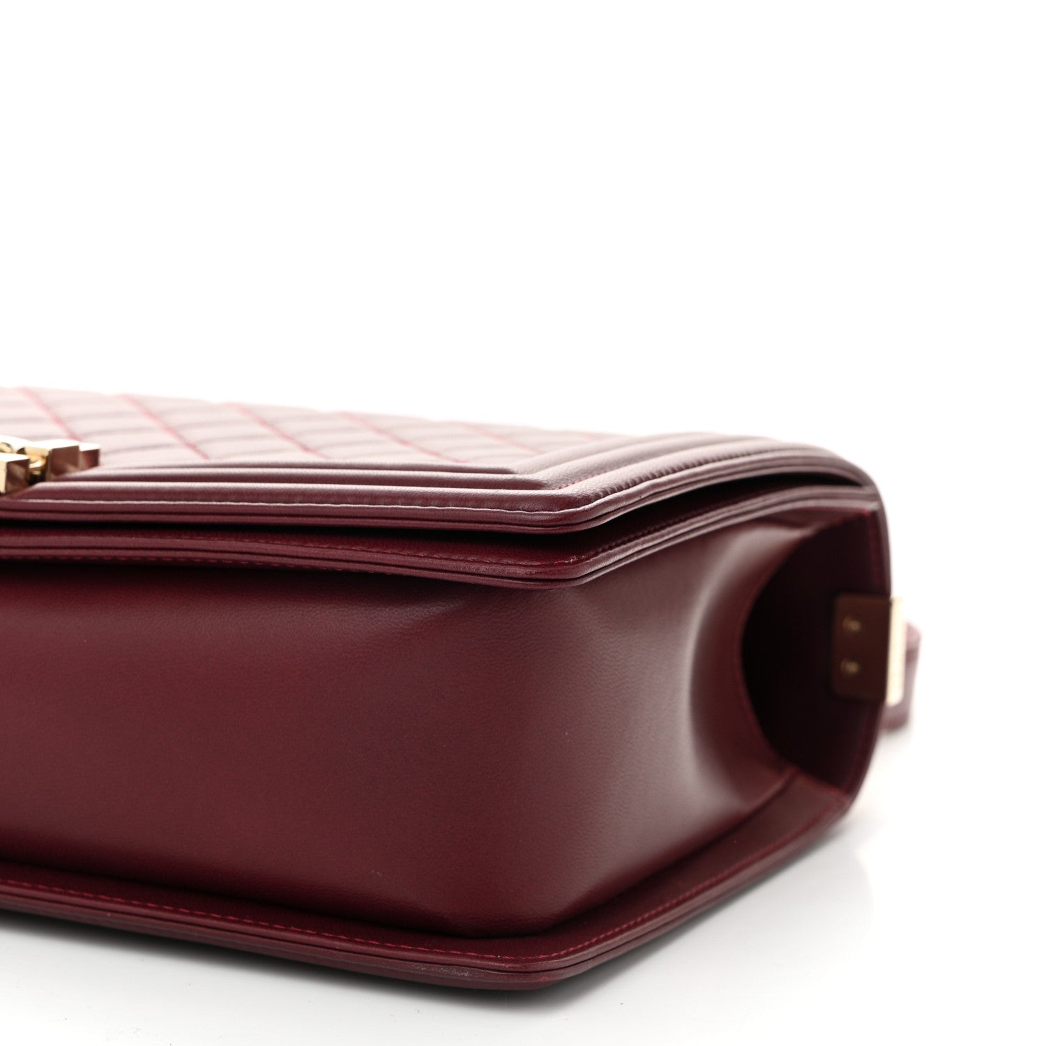 Chanel Lambskin Quilted New Medium Boy Flap Dark Red 10 of 13