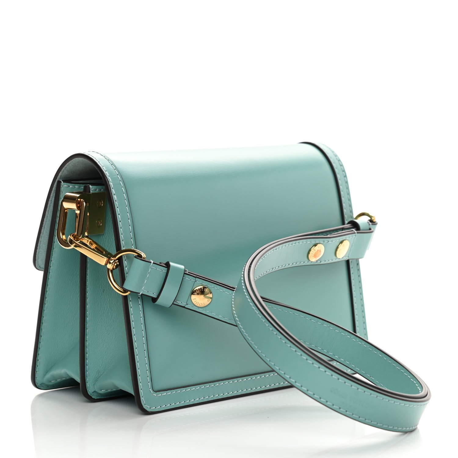 Louis Vuitton Smooth Calfskin Dauphine Mini Blue 3 of 9