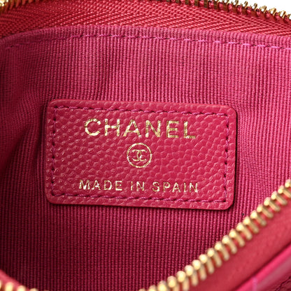 Chanel Caviar Quilted Small Cosmetic Case Pink 6 of 8