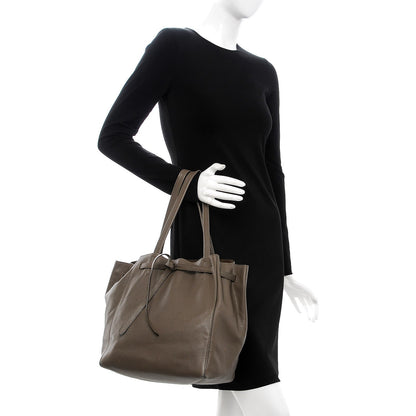 Celine Soft Grained Calfskin Small Belt Cabas Phantom Taupe 2 of 11