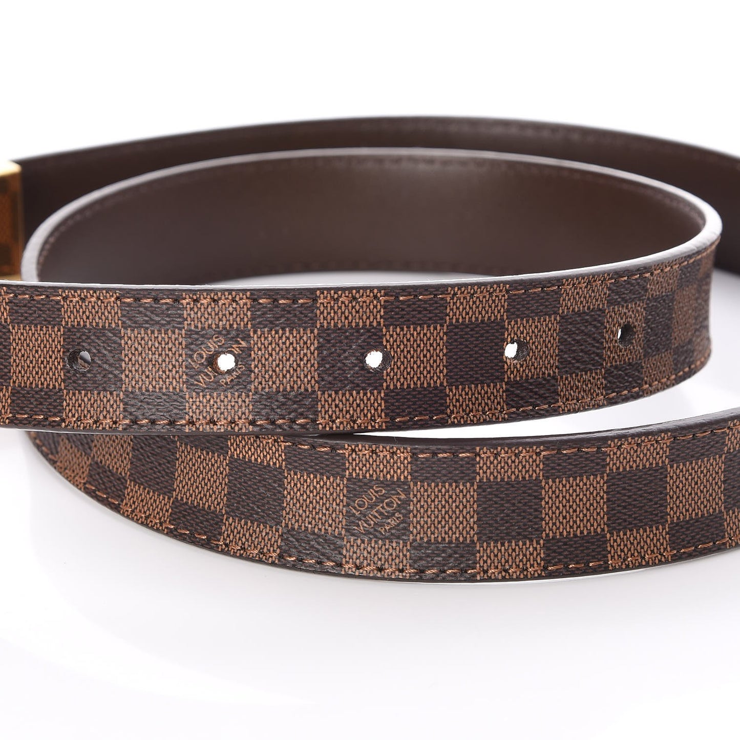 Mini Damier Ebene 25mm LV Initiales Belt 80 32