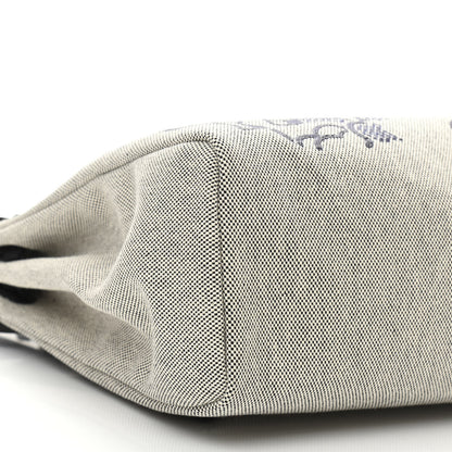 Hermes Vache Hunter Toile H Pegase Pop Herbag Zip Retourne 31 PM Bleu Indigo Ecru Black 10 of 12