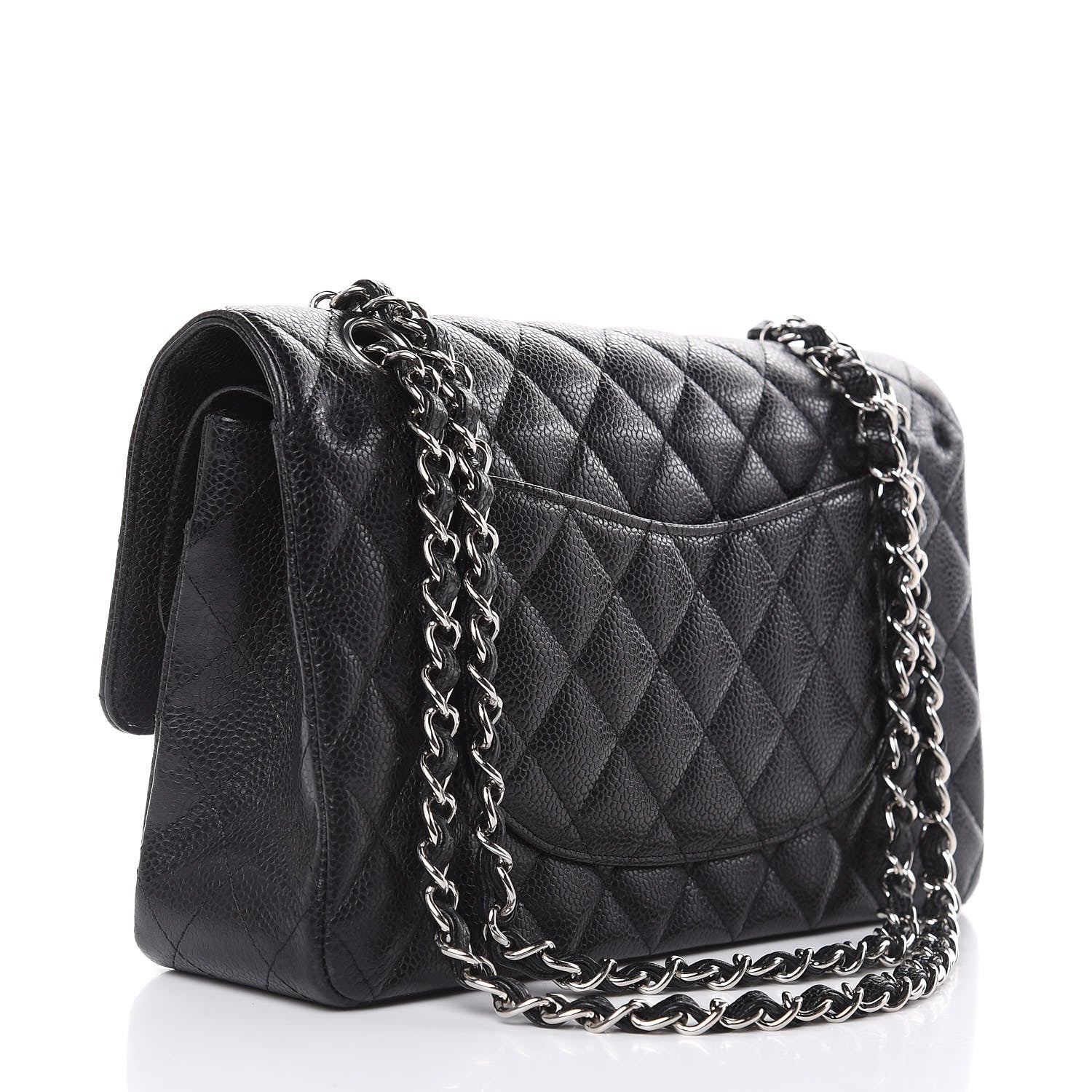 Chanel Caviar Quilted Medium Double Flap Black 3 of 14