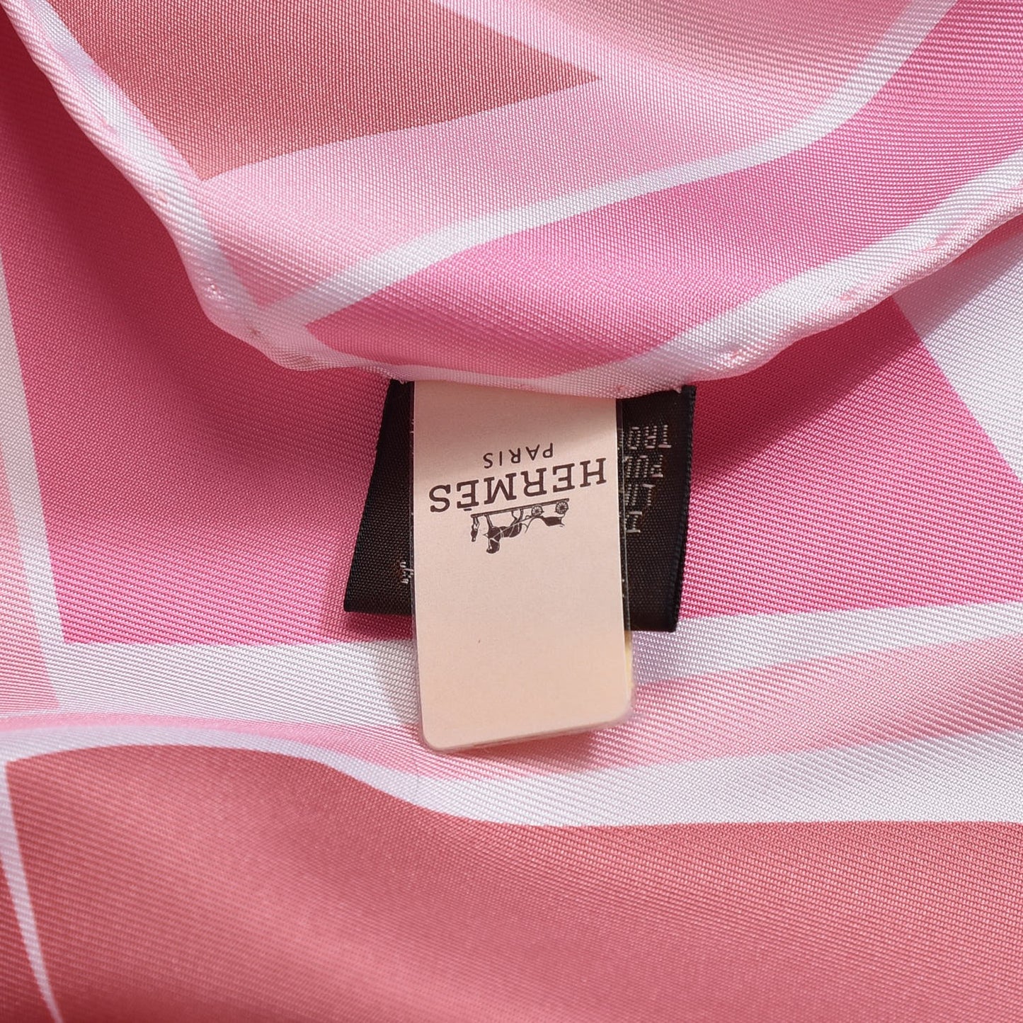 Silk Sea Surf and Fun Scarf 90 Blanc Rose Corail