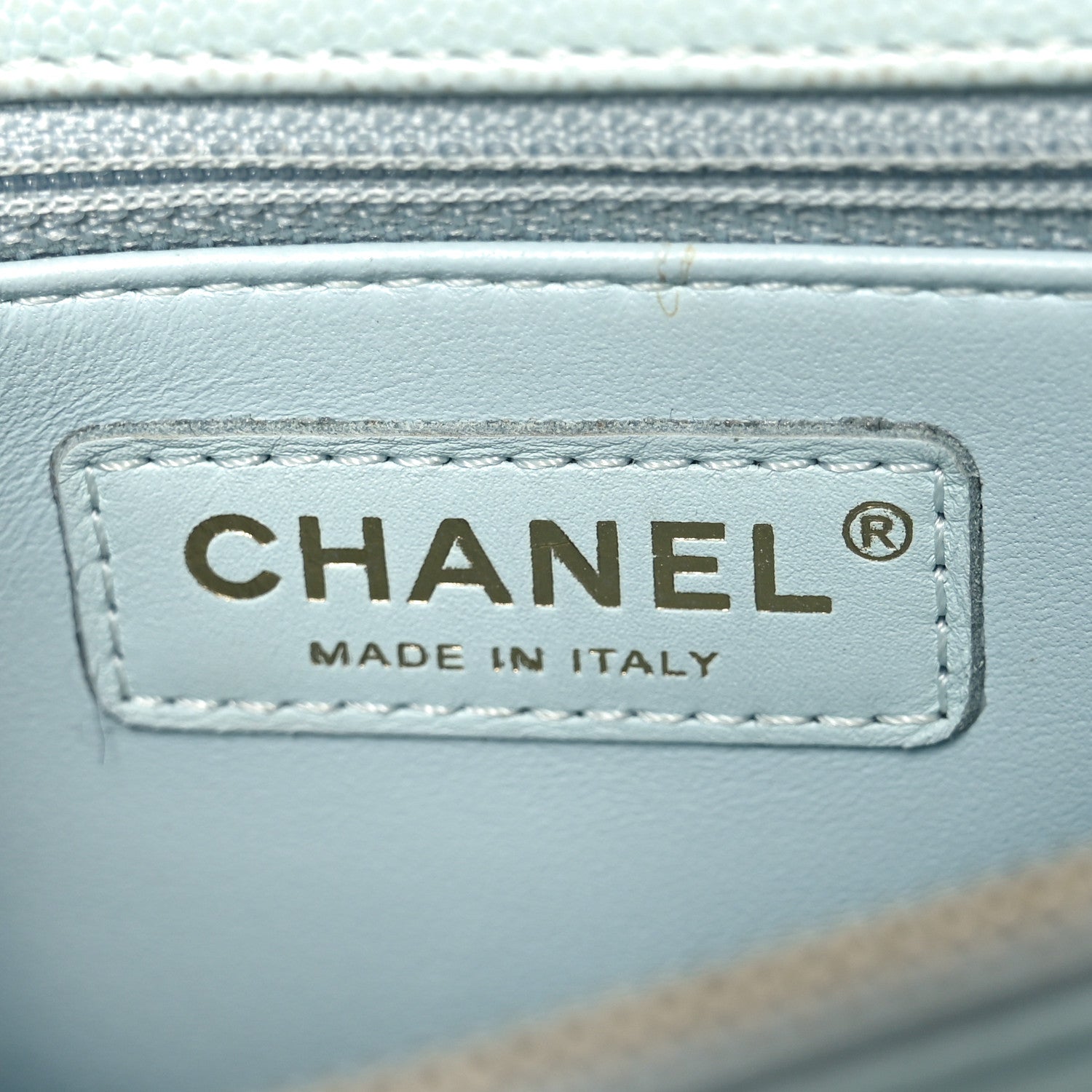 Chanel Caviar Quilted Small Coco Handle Flap Light Blue 5 of 9