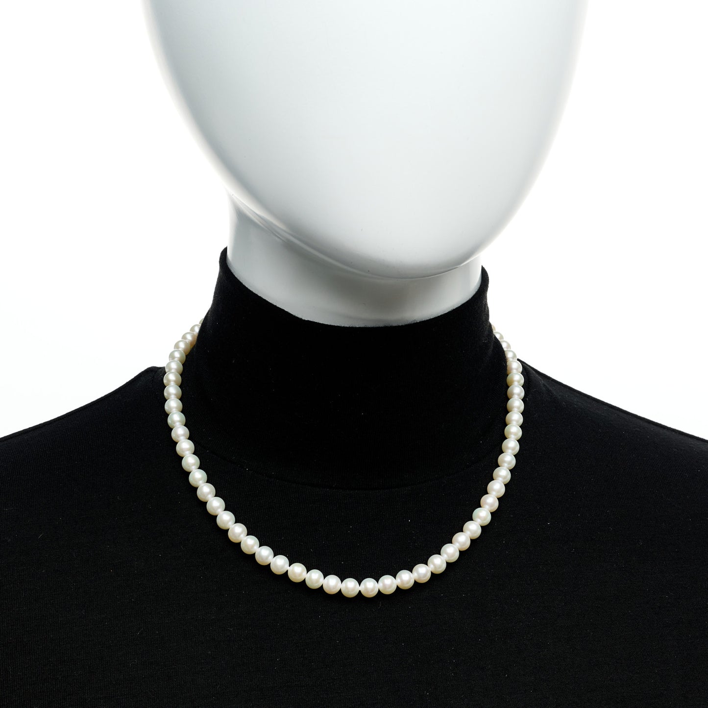 Sterling Silver Freshwater Cultured Pearl 6-7mm Ziegfeld Necklace