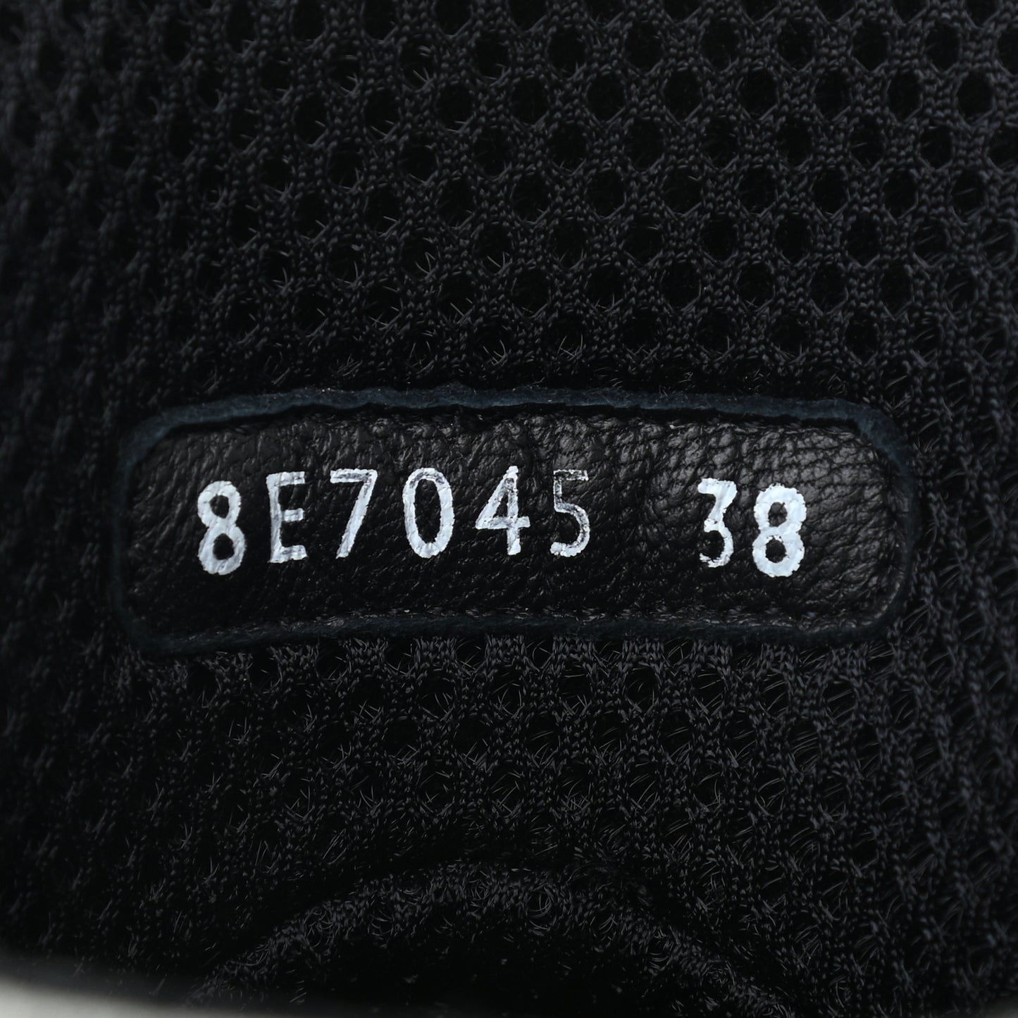 Nappa Macro FF Embossed High Top Sneakers 38 Black