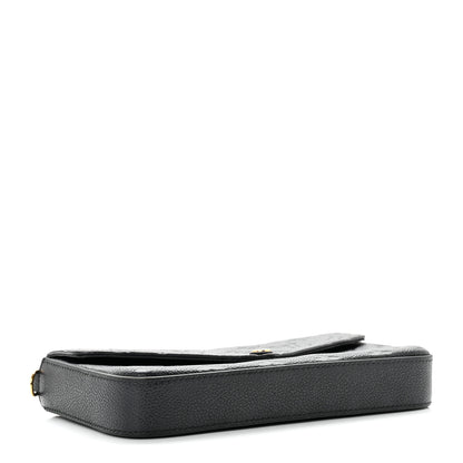 Louis Vuitton Empreinte Pochette Felicie Chain Wallet Black 4 of 6