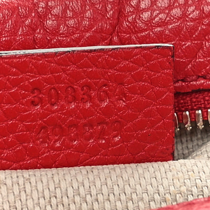 Gucci Pebbled Calfskin Small Soho Disco Bag Tabasco Red 7 of 10