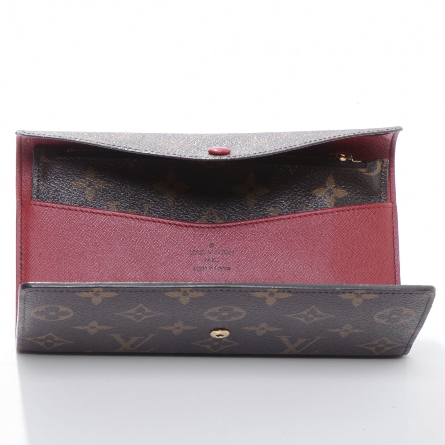 Monogram Josephine Wallet Red