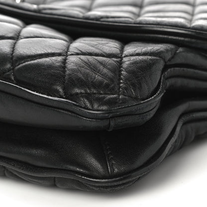 Chanel Lambskin Quilted Large Pagode Piping Flap Black 9 of 17