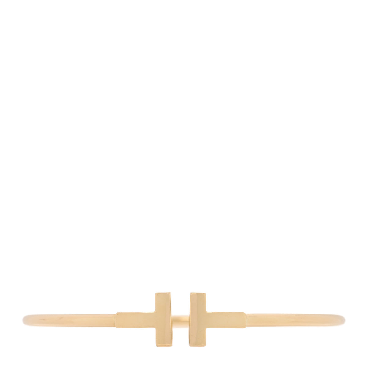 18K Yellow Gold T Wire Bracelet
