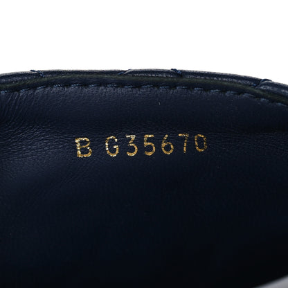 Chanel Lambskin Quilted CC Espadrille Slip On Sandals 40 Navy 8 of 10