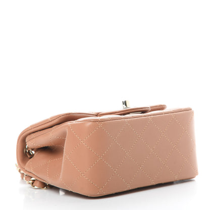 Chanel Lambskin Quilted Mini Square Flap Brown 4 of 11
