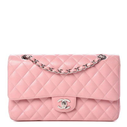 Chanel Caviar Quilted Medium Double Flap Pink 1 of 19
