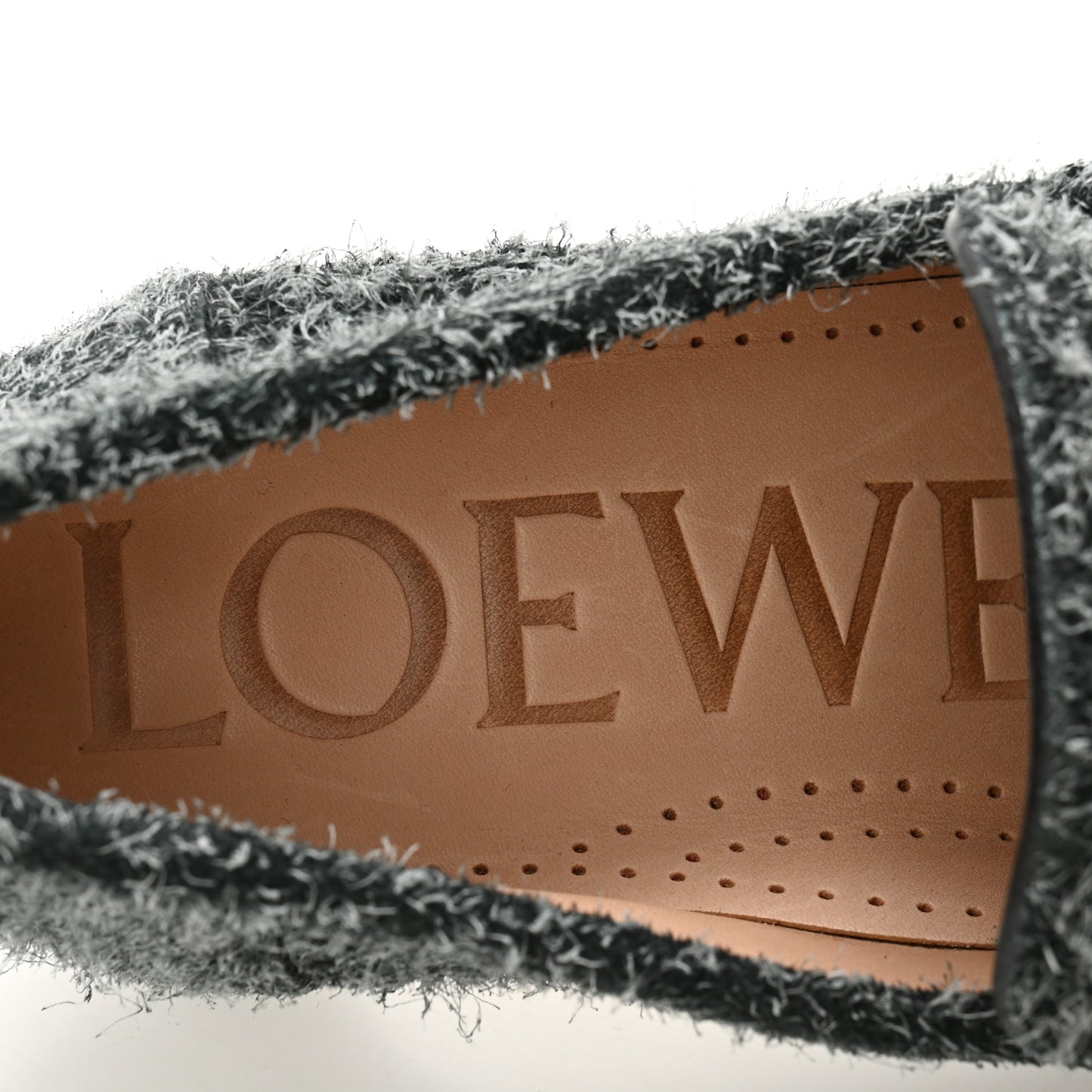 Brushed Suede Campo 40mm Loafers 41 Charcoal