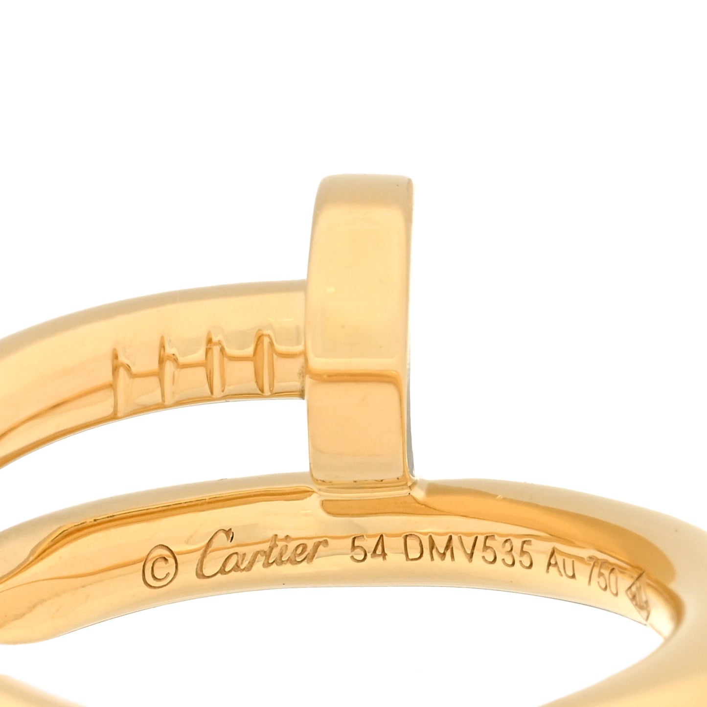 18K Yellow Gold Juste Un Clou Ring 54 6.75