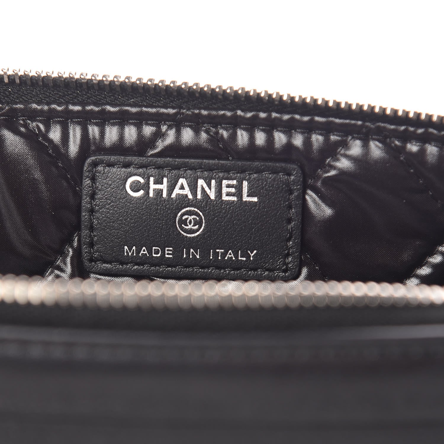 Chanel Metallic Calfskin Keyboard Pouch Black 6 of 11