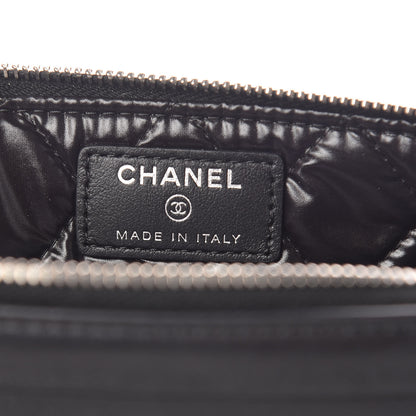 Chanel Metallic Calfskin Keyboard Pouch Black 6 of 11