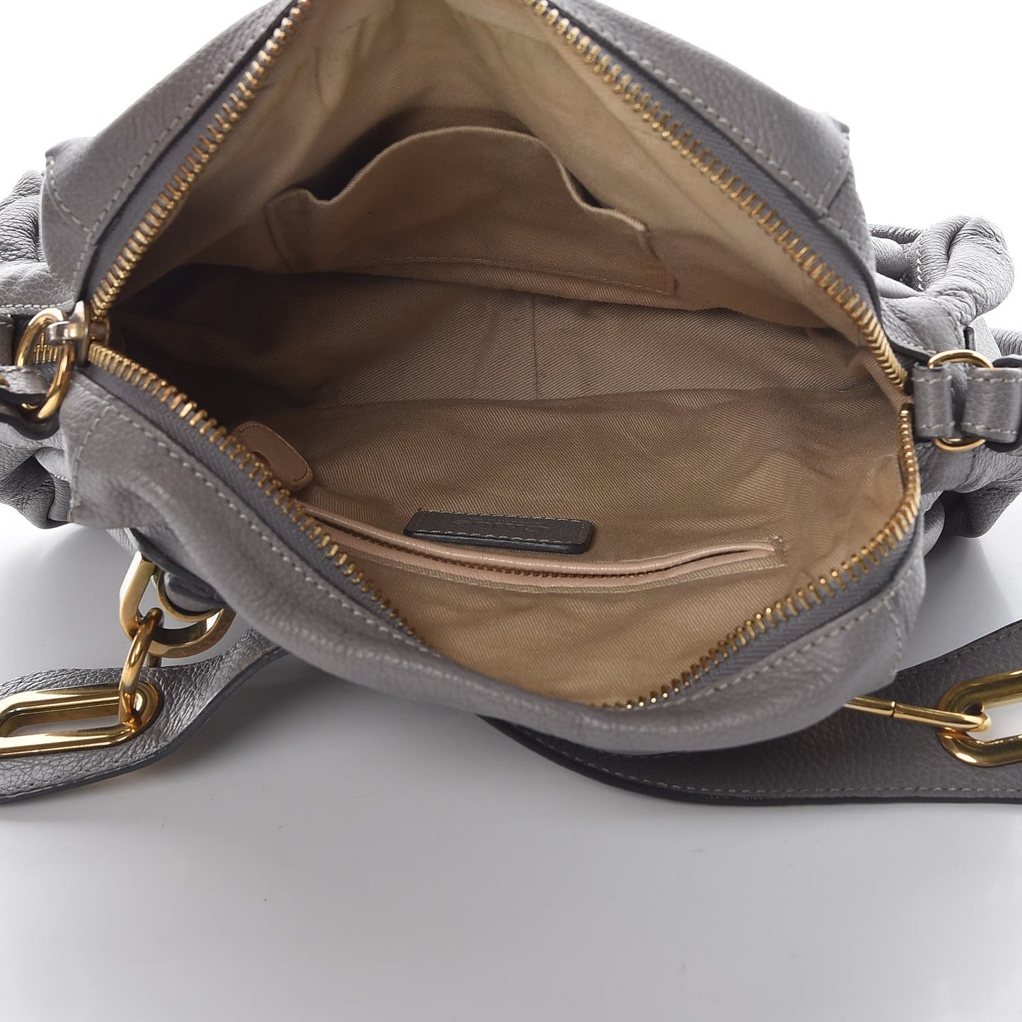 Calfskin Small Paraty Cashmere Grey