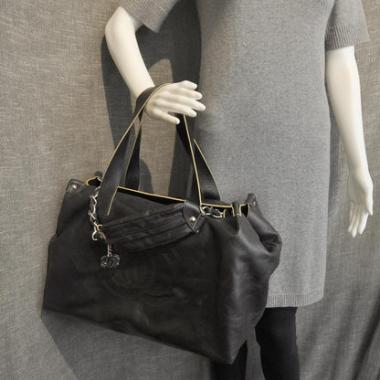 Chanel Lambskin Edgy Large Zip Top Tote Black 11 of 11
