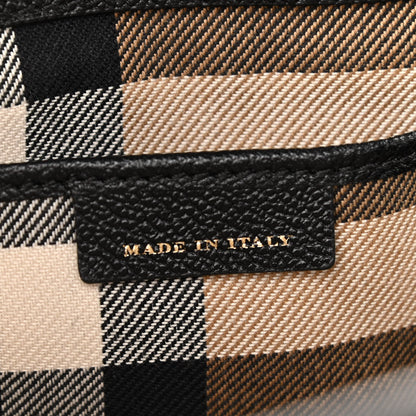 Burberry Soft Grain Calfskin Medium Buckle Tote Black 7 of 11