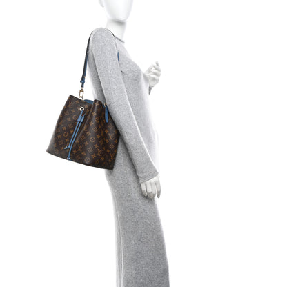 Louis Vuitton Monogram Neonoe MM Blue Jean 2 of 9