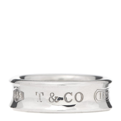 Tiffany Sterling Silver 1837 Band Ring 58 8.25 1 of 5