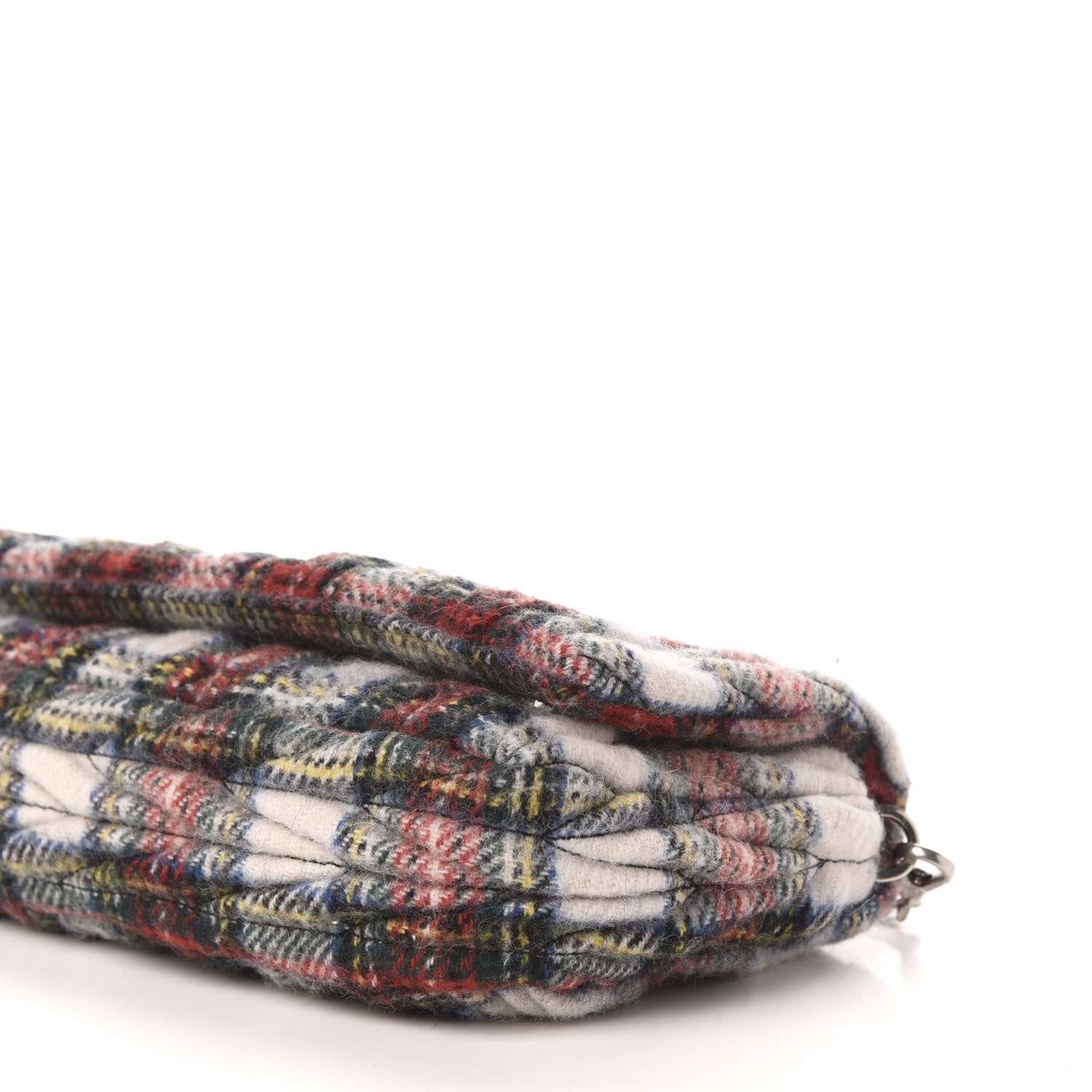 Miu Miu Tartan Matelasse Small Flap Naturale 8 of 9
