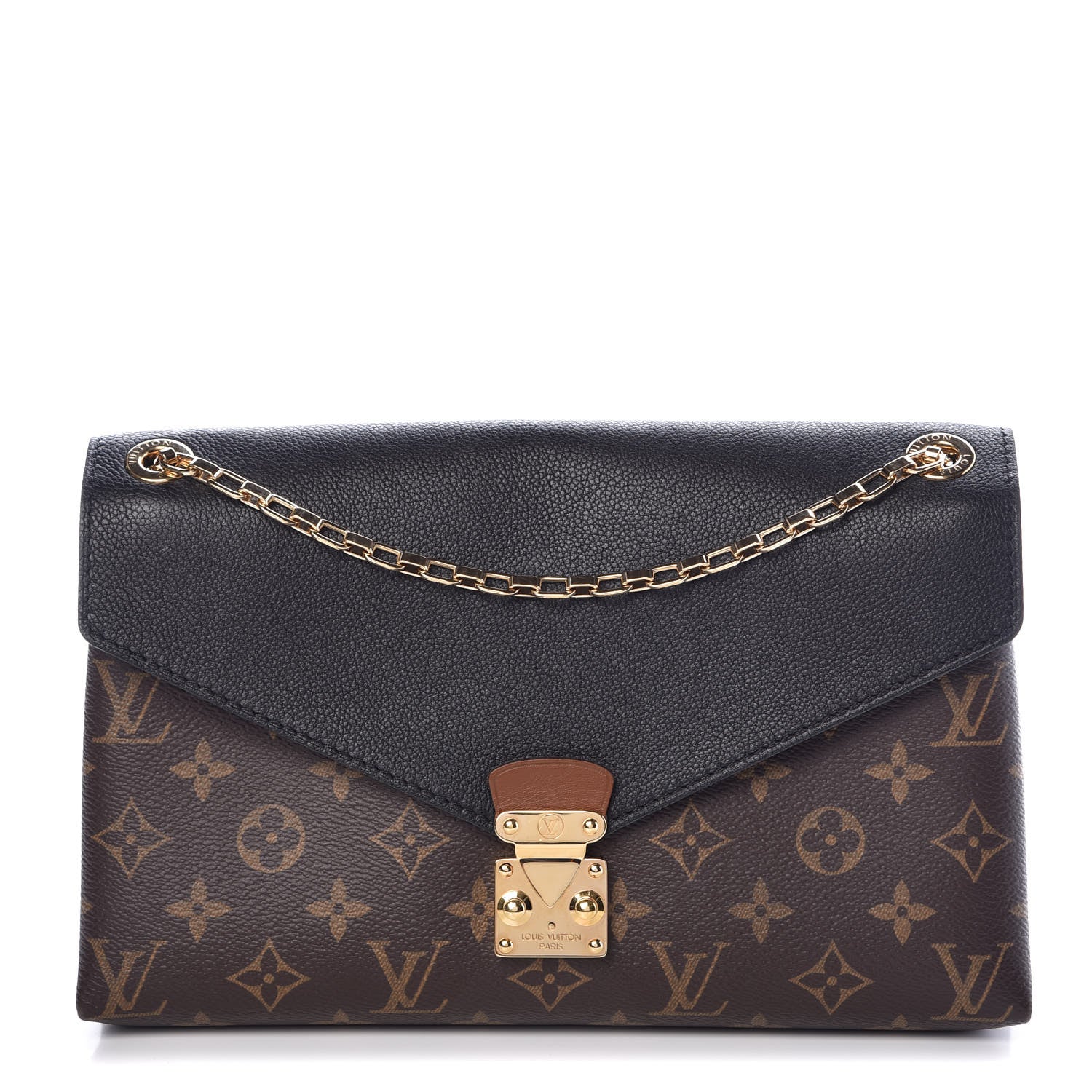 Louis Vuitton Monogram Pallas Chain Black 1 of 8