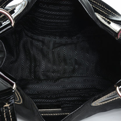 Prada Tessuto Nylon Shoulder Bag Black 6 of 9