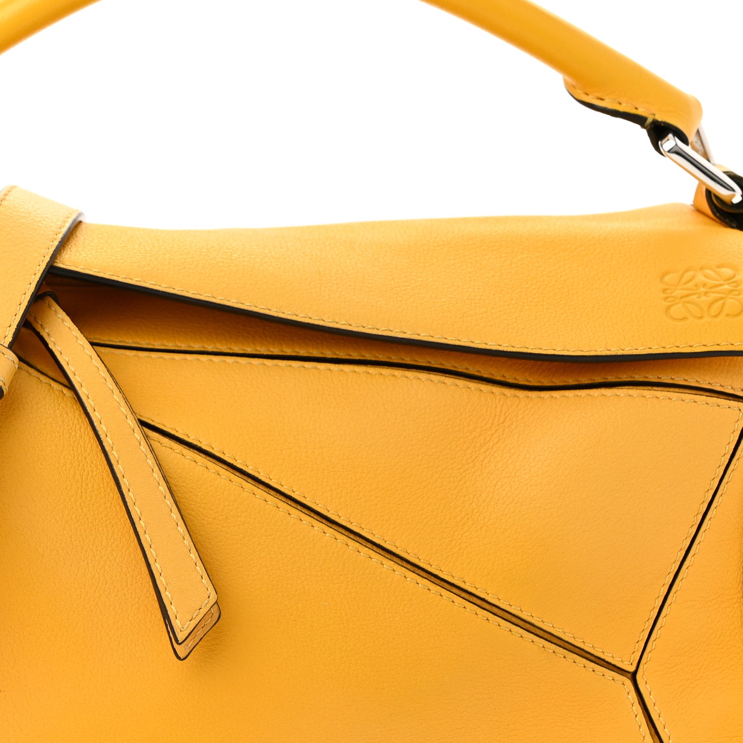 Loewe Grained Calfskin Small Puzzle Bag Yellow 8 of 11