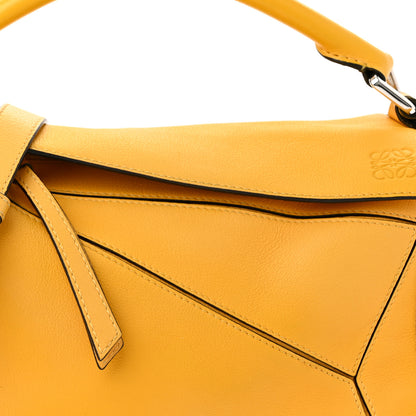 Loewe Grained Calfskin Small Puzzle Bag Yellow 8 of 11